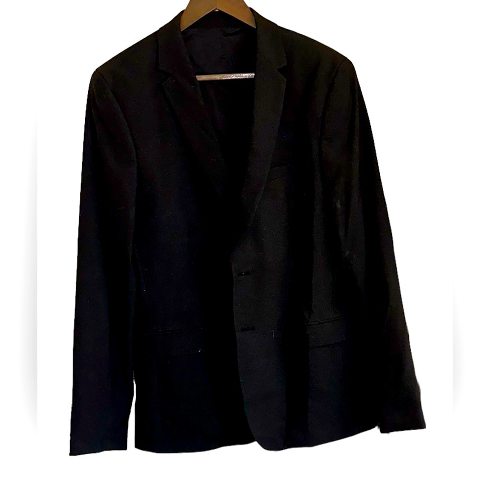Calvin Klein Infiniti slim fit black dress two button 
blazer men’s medium